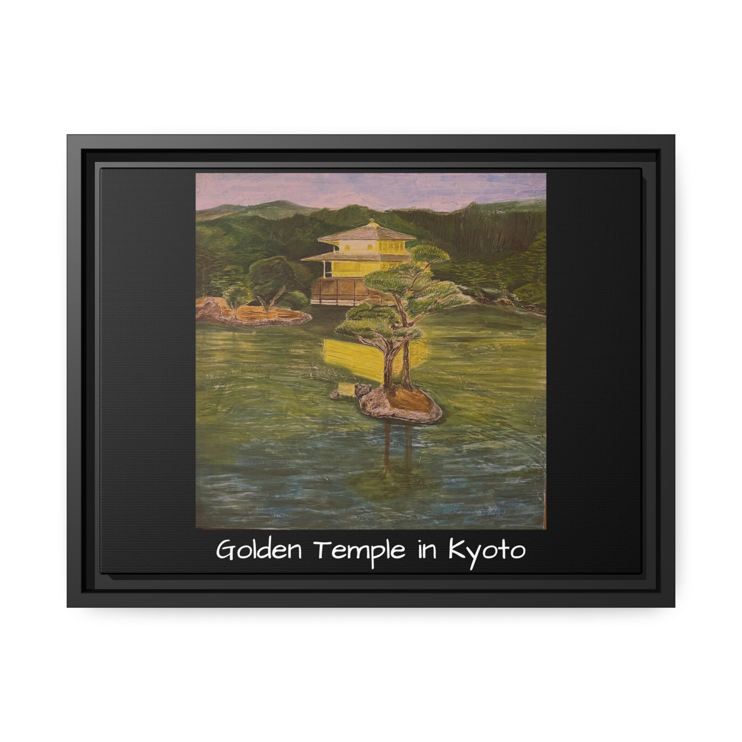 Matte Canvas, Black Frame